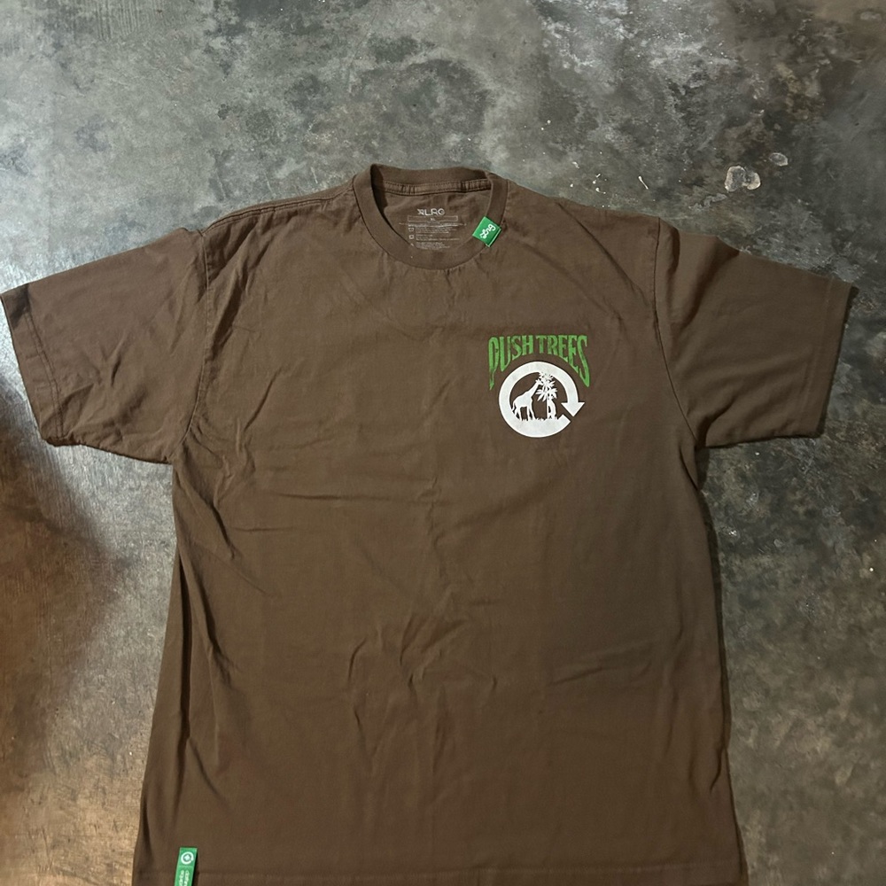 LRG x Push Trees - Brown Graphic T-Shirt Large